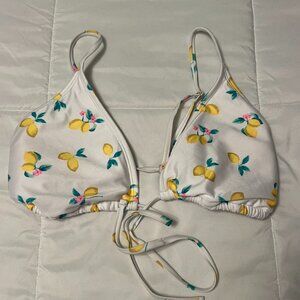 Lemon Tie Bikini Top